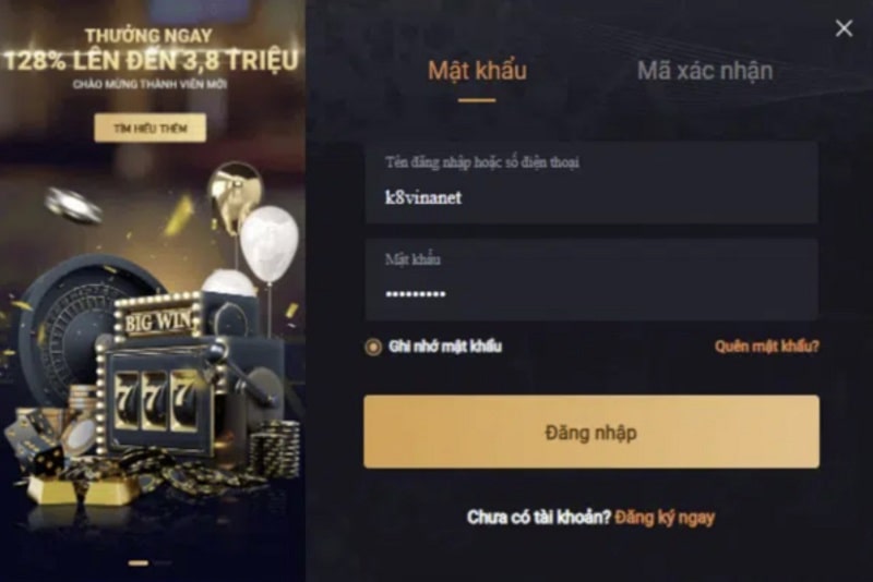 K8cc là gì? Link vào K8cc chính thức nhận khuyến mãi 5,8 triệu 9 Đăng nhập dễ dàng