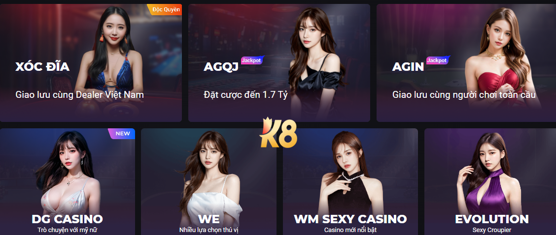 K8 | K8BET ✔️ Link đăng ký K8 chính thức mới nhất 2025 31 Cung cấp live casino đẳng cấp 6 sao